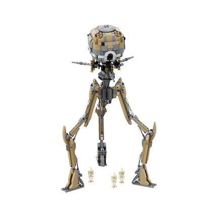 Sci-Fi Heavy Artillery Tri-Walker Building Kit | LEGO-Compatible MOC - 2