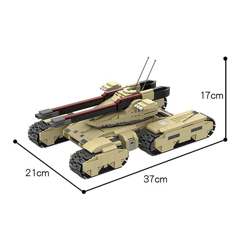 Sci-Fi Heavy Assault Tank MOC Building Kit - 2