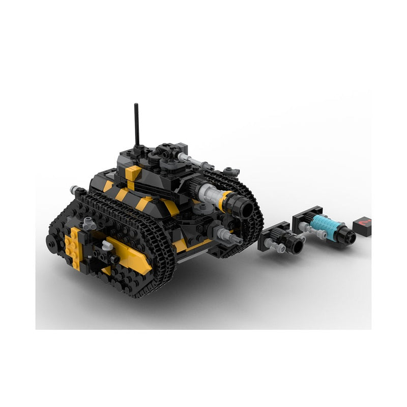 Sci-Fi Heavy Battle Tank MOC Building Kit with Alternate Cannons - 2