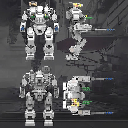 Sci-Fi Heavy Combat Mech Battle Robot Building Kit | LEGO-Compatible MOC - 3