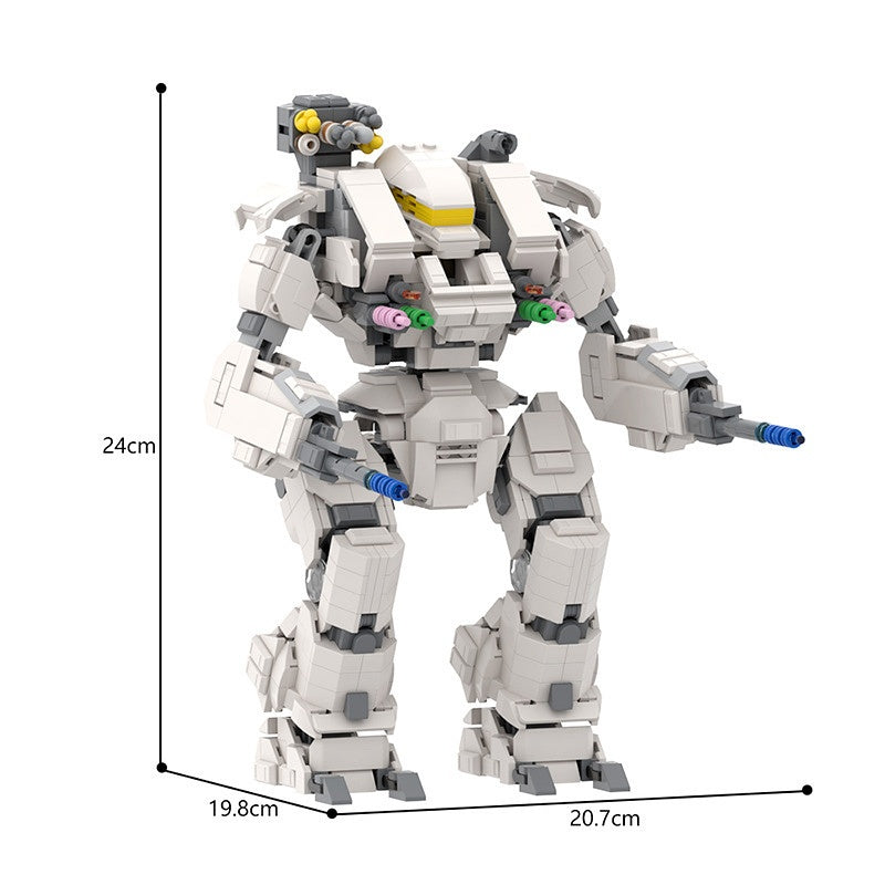 Sci-Fi Heavy Combat Mech Battle Robot Building Kit | LEGO-Compatible MOC - 4