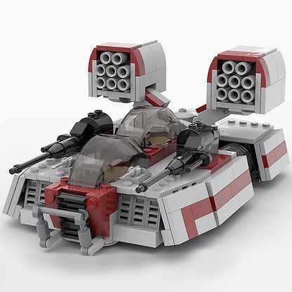 Sci-Fi Hover Speeder Tank Building Kit | LEGO-Compatible MOC - 2