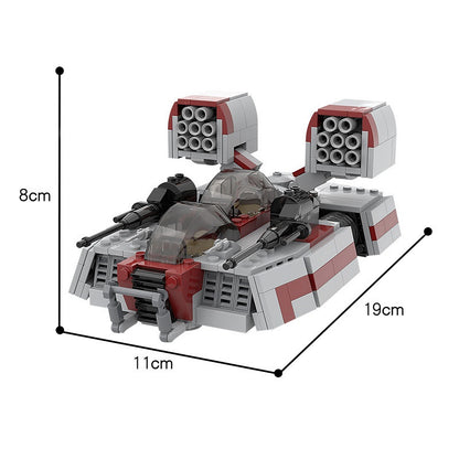 Sci-Fi Hover Speeder Tank Building Kit | LEGO-Compatible MOC - 5
