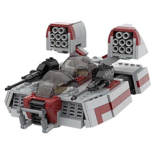 Sci-Fi Hover Speeder Tank MOC Building Kit | Futuristic Vehicle Model - 1