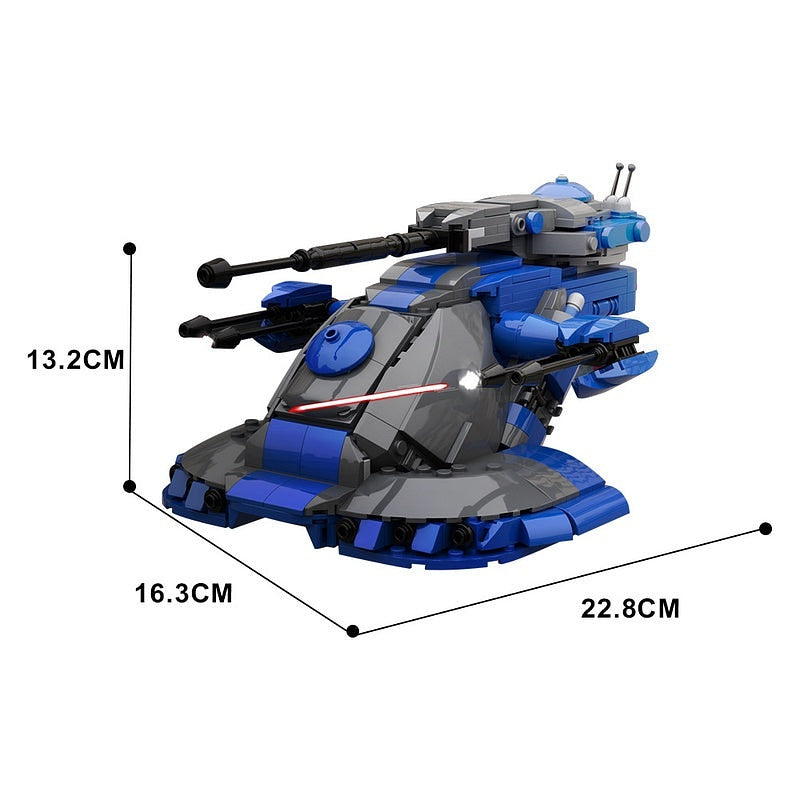 Sci-Fi Hover Tank MOC Building Kit | Futuristic Combat Vehicle - 6