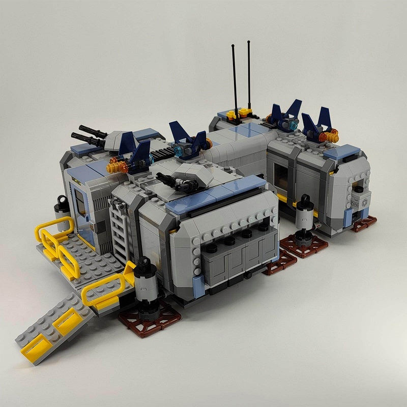 Sci-Fi Jungle Military Base Building Kit | Compatible MOC - 3