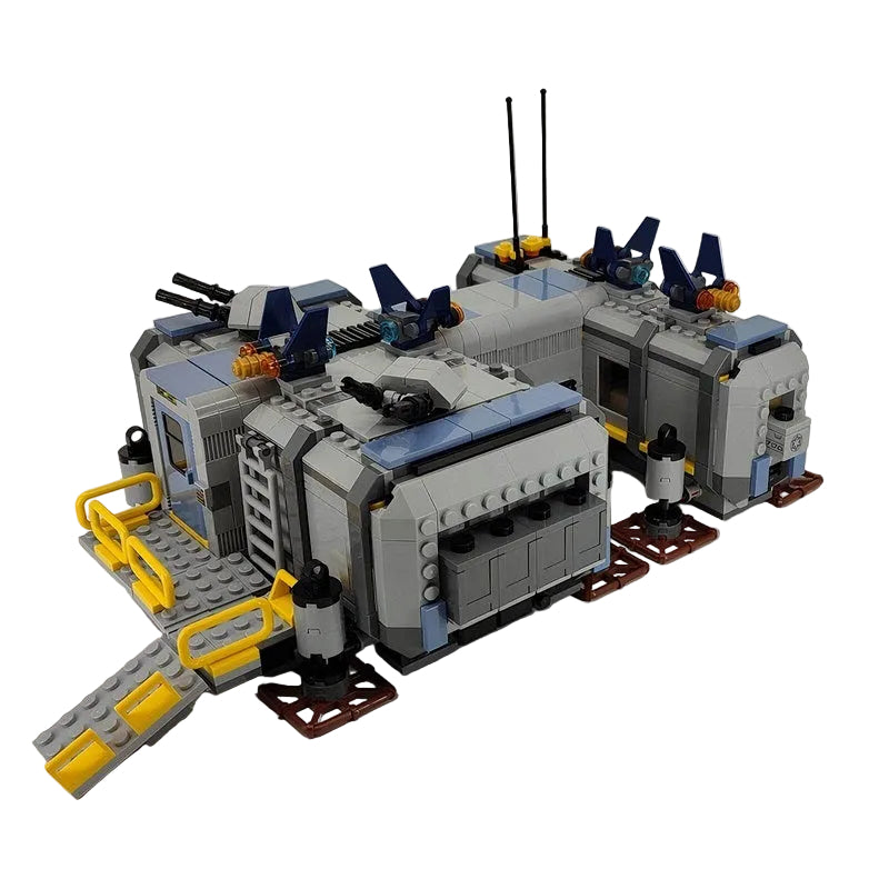 Sci-Fi Jungle Military Base Building Kit | LEGO-Compatible MOC - 4
