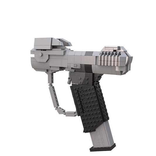 Sci-Fi Magnum Sidearm 1:1 Scale MOC Building Kit | Futuristic Hand Weapon Model - 1