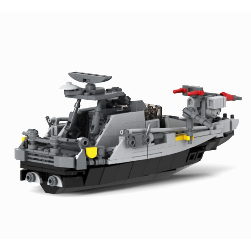 Sci-Fi Marine Amphibious Hunter Command Ship Building Kit | LEGO-Compatible MOC - 3