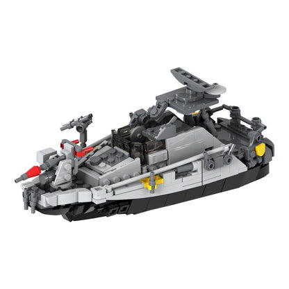 Sci-Fi Marine Amphibious Hunter Command Ship Building Kit | LEGO-Compatible MOC - 5