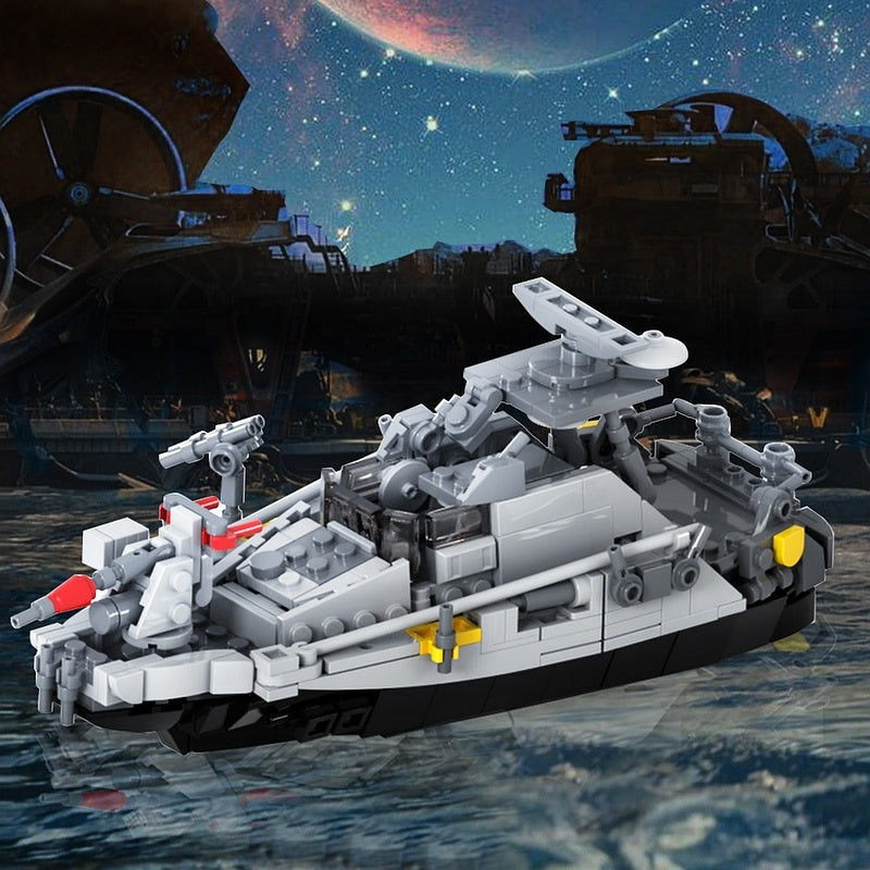 Sci-Fi Marine Amphibious Hunter MOC Command Ship Building Kit - 2
