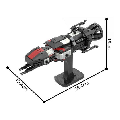 Sci-Fi Martian Gunship Mini MOC Spacecraft Building Kit - 10