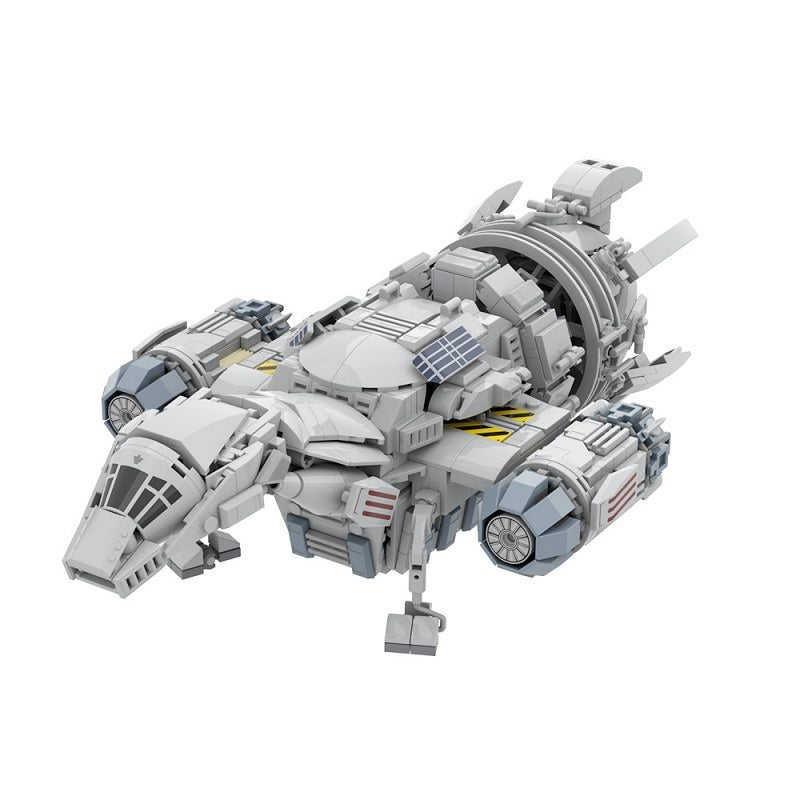 Sci-Fi Mid-Bulk Space Transport Cargo Ship Building Kit | LEGO-Compatible MOC - 2