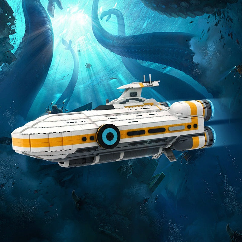 Sci-Fi Ocean Planet Capital Ship Building Kit | LEGO-Compatible MOC - 1