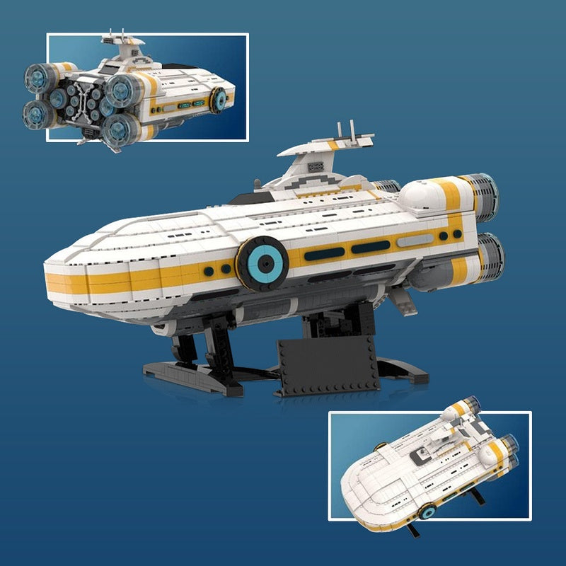 Sci-Fi Ocean Planet Capital Ship Building Kit | LEGO-Compatible MOC - 2