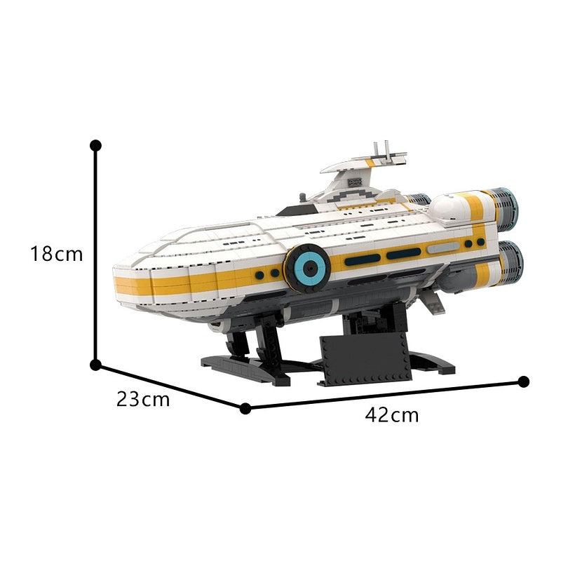 Sci-Fi Ocean Planet Capital Ship Building Kit | LEGO-Compatible MOC - 4