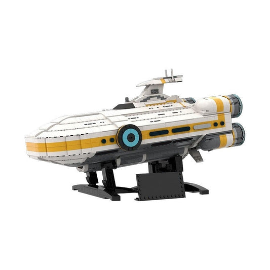 Sci-Fi Ocean Planet Capital Ship MOC Building Kit | Spacecraft Model - 1