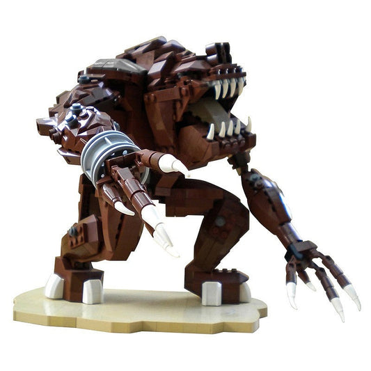 Sci-Fi Pit Beast Monster MOC Building Kit | Alien Creature Figure Model - 1
