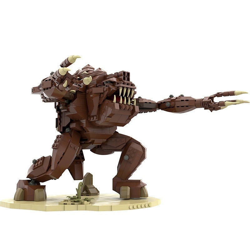 Sci-Fi Pit Beast Monster MOC Building Kit | Alien Creature Figure Model - 2