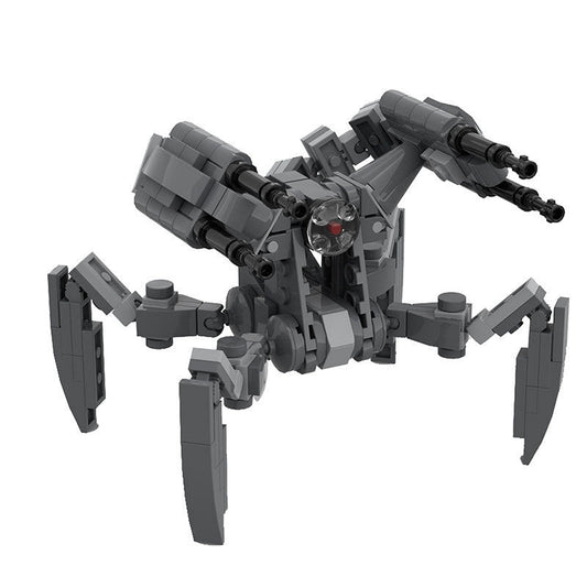 Sci-Fi Shielded Combat Droid MOC Building Kit | Armored Robot Model - 1