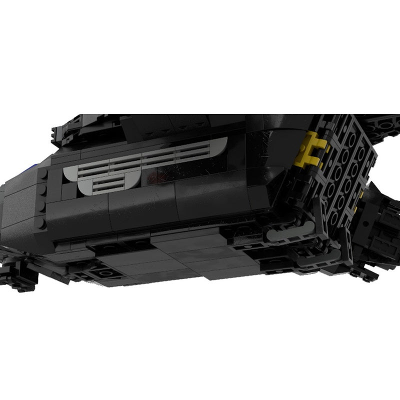 Sci-Fi Space Transport Extraction Shuttle Building Kit | LEGO-Compatible MOC - 3