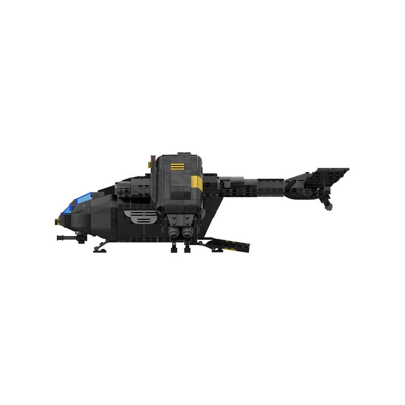 Sci-Fi Space Transport Extraction Shuttle Building Kit | LEGO-Compatible MOC - 5