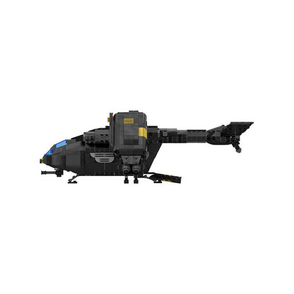 Sci-Fi Space Transport Extraction Shuttle Building Kit | LEGO-Compatible MOC - 5