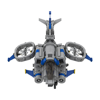 Sci-Fi Tactical Helicopter Building Kit | LEGO-Compatible MOC - 5