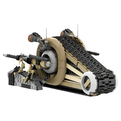 Sci-Fi Tracked Snail Tank MOC Building Kit - 2