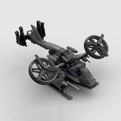 Sci-Fi Twin Rotor Helicopter Building Kit | LEGO-Compatible MOC - 1