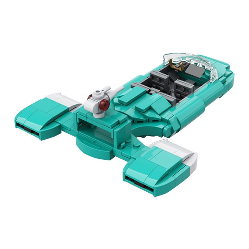 Sci-Fi Urban Security Landspeeder MOC Vehicle Building Kit - 2