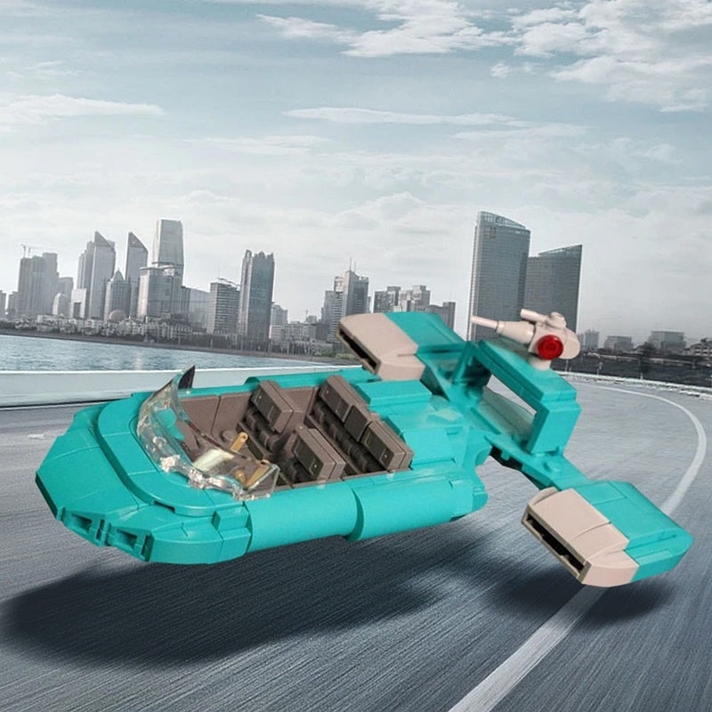 Sci-Fi Urban Security Landspeeder MOC Vehicle Building Kit - 5