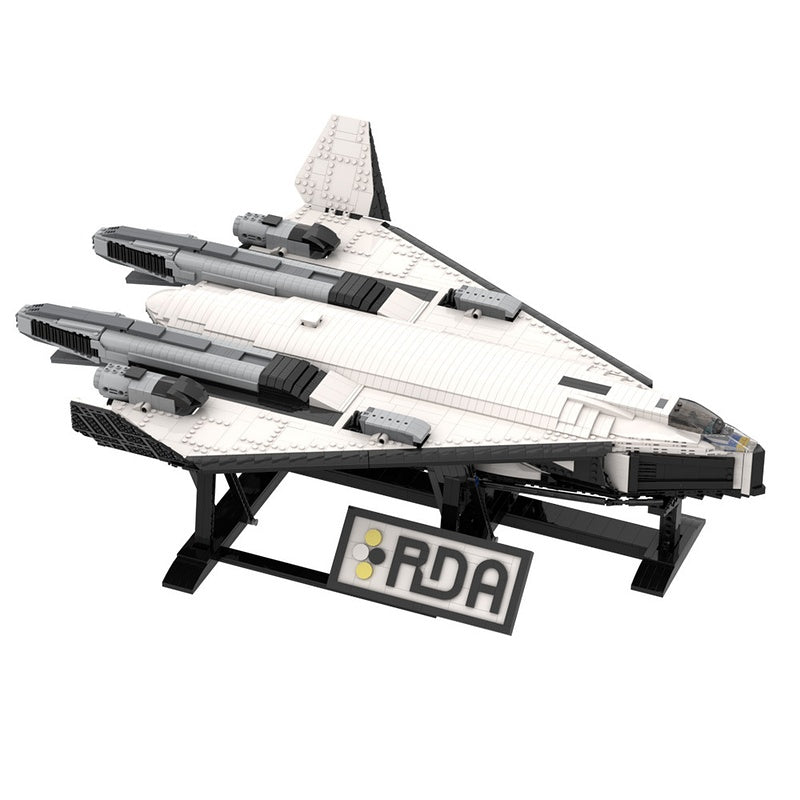 Sci-Fi Valkyrie SSTO TAV-37B Space Shuttle Building Kit | LEGO-Compatible MOC - 2