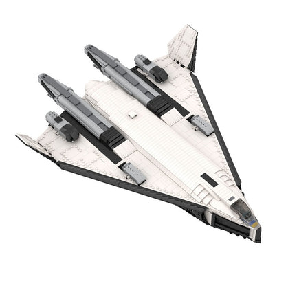 Sci-Fi Valkyrie SSTO TAV-37B Space Shuttle Building Kit | LEGO-Compatible MOC - 3