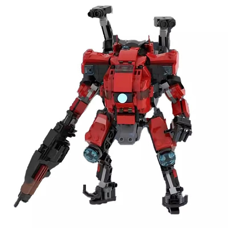 Sci-Fi Vanguard Mecha MOC Building Kit With Pilot Cockpit Robot Model - 1