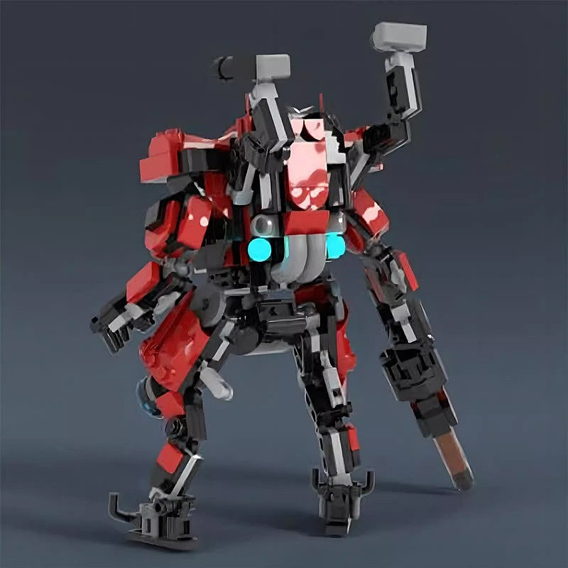 Sci-Fi Vanguard Mecha MOC Building Kit With Pilot Cockpit Robot Model - 3