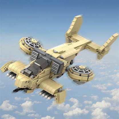 Sci-Fi VTOL Orca Fighter MOC Building Kit - 5