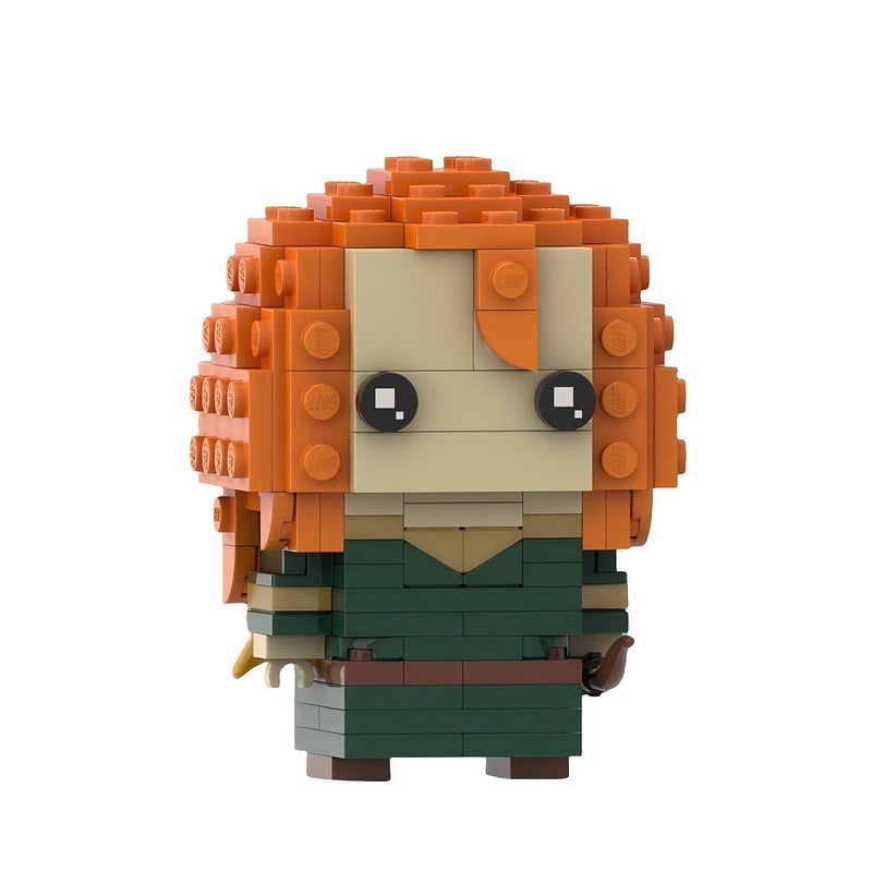 Scottish Princess & Bear Legend BrickHeadz Building Kit | LEGO-Compatible MOC - 9