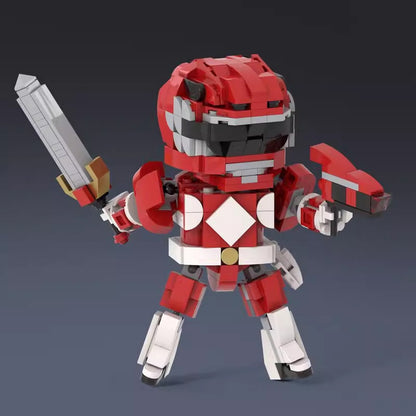 SD Crimson Hero Ranger Building Kit | LEGO-Compatible MOC - 1