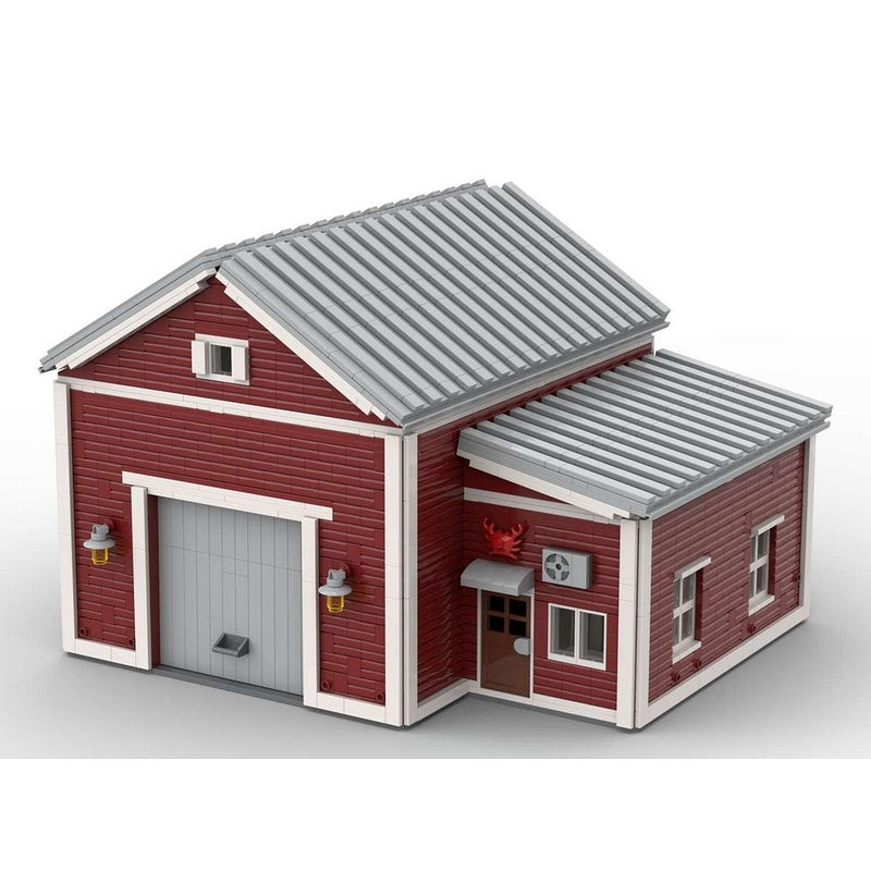 Seafood Processing Warehouse MOC Building Kit - 1