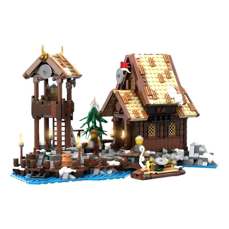 Seaside Expansion Building Kit | Viking Village | Compatible MOC - 1