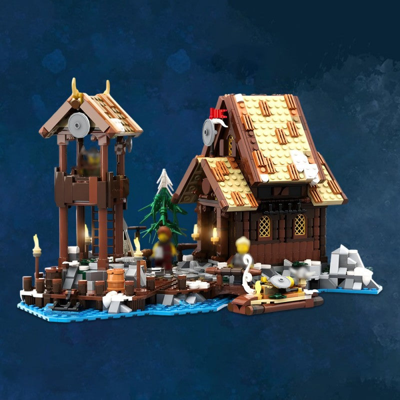 Seaside Expansion Building Kit | Viking Village | Compatible MOC - 2