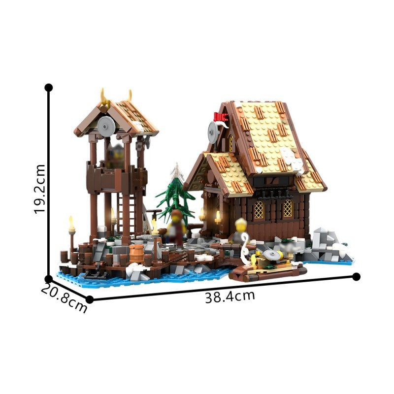 Seaside Expansion Building Kit | Viking Village | Compatible MOC - 3