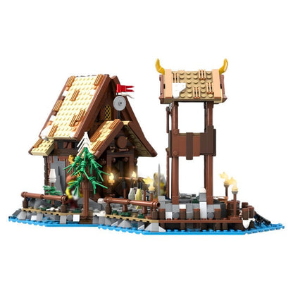 Seaside Expansion Building Kit | Viking Village | Compatible MOC - 4