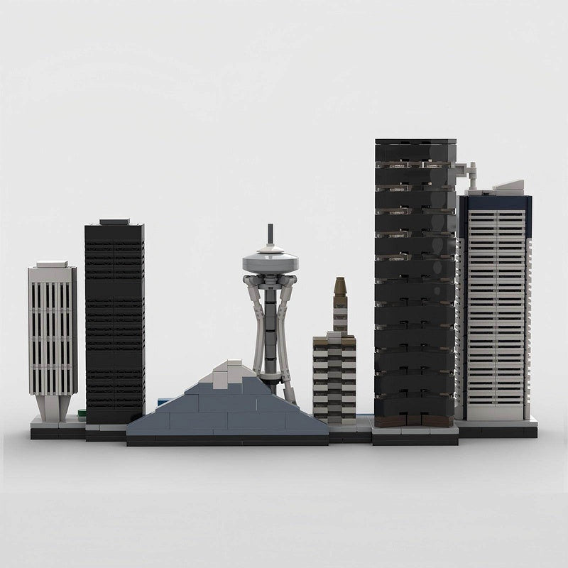 Seattle Skyline Architecture Building Kit | LEGO-Compatible MOC - 3