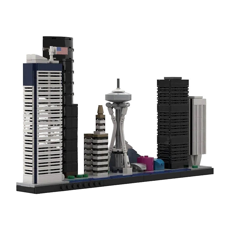 Seattle Skyline MOC Building Kit | City Landmarks Architecture Model - 1