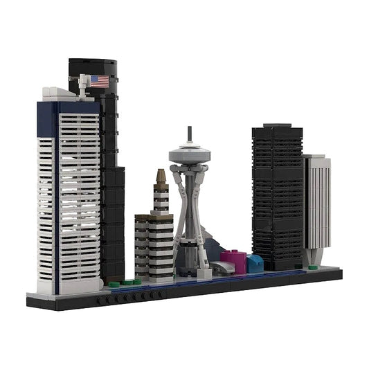 Seattle Skyline MOC Building Kit | City Landmarks Architecture Model - 1