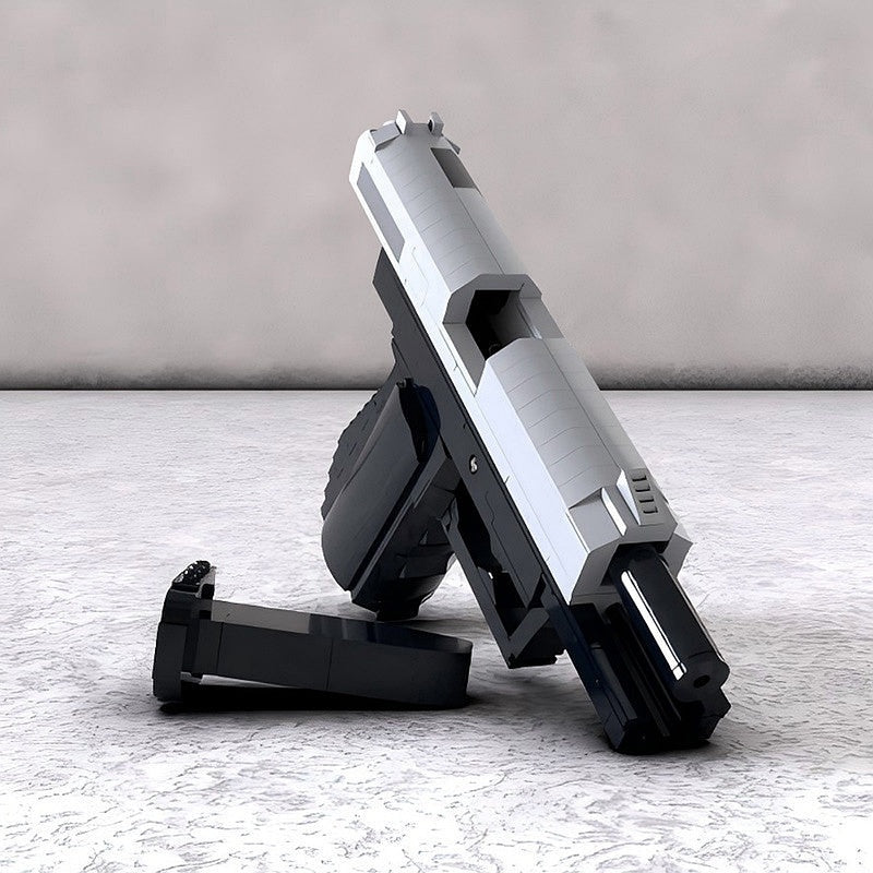 Secret Agent Tactical Pistol MOC Building Set | Custom Spy Handgun Model - 3