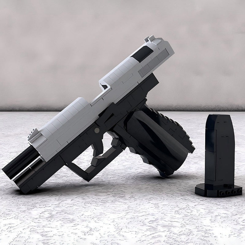 Secret Agent Tactical Pistol MOC Building Set | Custom Spy Handgun Model - 4
