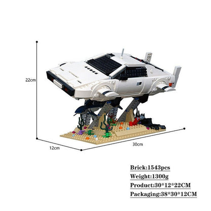 Secret Agent Transforming Submarine Sports Car MOC Building Kit - 5